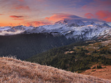 Clearing Storm at Daybreak, in the Mount Baker Wilderness, North Cascades, Washington, USA Photographic Print by Geoffrey Schmid