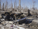A Neighborhood Destroyed by Hurricane Katrina in Waveland, Mississippi, USA Photographic Print by Jon Van de Grift