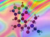 Molecular Model of Lsd (Lysergic Acid Diethylamide) Lámina fotográfica por Carol & Mike Werner Molecular Model of Lsd (Lysergic Acid Diethylamide) Lámina fotográfica por Carol & Mike Werner