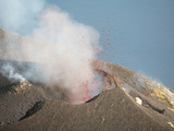 Eruption of Stromboli Volcano, Eolian Islands, Italy, 2006 Photographic Print by Richard Roscoe
