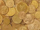 Gold Coins Photographic Print by Dave Watts