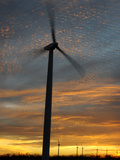 Wind Turbine Spinning Photographic Print by Tom Ulrich