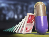Visual Showing How a Specific Drug Can Stop Orthopedic/Muscle Pain Photographic Print by Craig Zuckerman