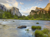 Yosemite Valley, Showing the Rapidly Flowing Merced River Photographic Print by Patrick Smith
