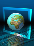 Global Digital Communication Photographic Print by Carol & Mike Werner