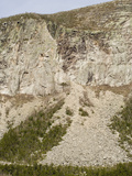 Cannon Cliff Portion of Cannon Mountain, an Exfoliating Granite Dome with a Talus Slope Photographic Print by  Scientifica
