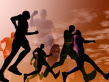 Runners Photographic Print by Carol & Miker Werner
