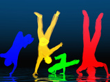 Breakdancers Photographie par Carol & Mike Werner