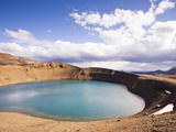 Viti Is a Geothermal Lake in the Caldera or Crater Volcano Krafla, Iceland Photographic Print by Skarphedinn Thrainsson