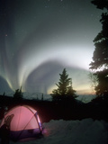 Aurora Borealis, Northern Lights, Alaska Mountain Range, Alaska, North America, USA Photographic Print by Tom Walker
