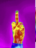Thermogram of the Finger Gesture Photographie par  GIPhotoStock