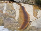 Mineral Staining of Granite Rocks Eroded by the Pemigewasset River in Franconia Notch State Park Photographic Print by  Scientifica