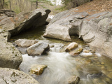 Water Erosion of and Potholes in Granite Rocks, Sculptured Rocks Natural Area, New Hampshire, USA Photographic Print by  Scientifica