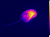 Thermogram of a Computer Mouse Photographic Print by  GIPhotoStock
