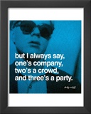 Three's a Party Prints by Andy Warhol