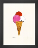 Ice Cream Dessert, c.1959 (Red, Pink and White) Print by Andy Warhol
