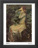 Ophelia Posters by John William Waterhouse