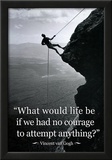 Vincent Van Gogh Life Courage Motivational Quote Archival Photo Poster Photo
