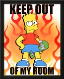 The Simpsons Keep Out Of My Room Bart Simpson TV Poster Print Posters