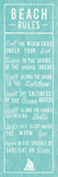 Beach Rules Art