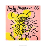Andy Mouse 1985 Reproduction procédé giclée par Keith Haring