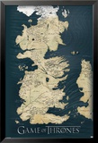 Game of Thrones-Map Plakat