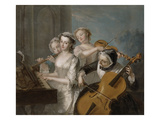 The Sense of Hearing, C.1744-7 (Oil on Canvas) Giclee Print by Philippe Mercier
