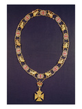 Collar of Honour, Gold and Enamel, Presented to the Duke of Wellington (1769-1852), by George IV Giclee Print