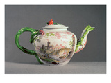 Longton Hall Teapot, C.1755 (Porcelain) Giclee Print by  English