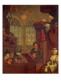 The Dull Sermon Giclee Print by John Collet