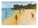Beach Cricket Giclee Print by Victor Collector