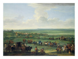 George I (1660-1727) at Newmarket, 4th or 5th October 1717, C.1717 (Oil on Canvas) Giclee Print by John Wootton