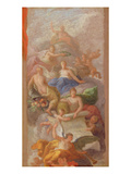 A Sketch of Gratitude Crowned by Peace, with Other Allegorical Figures of Industry, Fame and Plenty Giclee Print by Sir James Thornhill