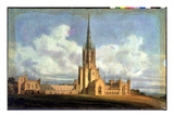 Projected Design for Fonthill Abbey, Wiltshire, 1798 (W/C on Wove Paper Backed with Linen) Giclee Print by Joseph Mallord William Turner