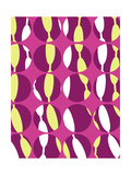 Swirly Stripe Giclee Print by Louisa Knight