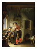 An Alchemist and His Assistant in their Workshop (Oil on Panel) Lámina giclée por Frans Van Mieris An Alchemist and His Assistant in their Workshop (Oil on Panel) Lámina giclée por Frans Van Mieris