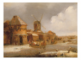 Winter Scene Giclee Print by Claes Molenaer