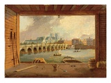 A View of Westminster Bridge (Oil on Panel) Giclée-Druck von Daniel Turner