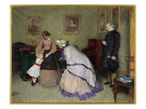 Strange Faces (W/C and Bodycolour on Paper) Giclee Print by Frederick Walker