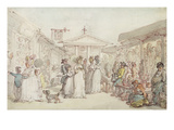Covent Garden Market, C.1795-1810 (Pen and Ink, W/C and Pencil on Wove Paper) Giclee Print by Thomas Rowlandson