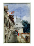 Abbey St-Amand, Rouen (W/C, Bodycolour and Pencil on Paper) Giclee Print by Richard Parkes Bonington