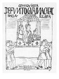 The Body of Huayana Capac Being Carried from Quito to Cuzco for Burial (Woodcut) Giclee Print by Felipe Huaman Poma De Ayala