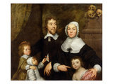 Portrait of a Family, Probably That of Richard Streatfeild, C.1645 (Oil on Canvas) Giclee Print by William Dobson
