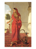 An Indian Dancing Girl with a Hookah, 1772 (Oil on Canvas) Giclee Print by Tilly Kettle