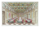 Feast Given at the Chateau De Versailles in Celebration of the Peace at End of Seven Years War Giclee Print by  French