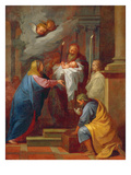 The Presentation in the Temple (Oil on Canvas) Giclee Print by Charles de Lafosse