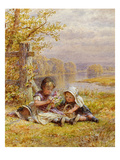 A Posy for Mother, 1867 (W/C on Paper) Giclee Print by William Stephen Coleman