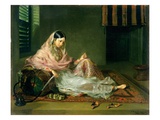Muslim Lady Reclining, 1789 (Oil on Canvas) Giclee Print by Francesco Renaldi
