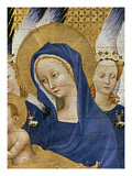 Virgin and Child, C.1395-99 (Egg Tempera on Oak) (Detail of 3028) Giclee Print by  Master of the Wilton Diptych