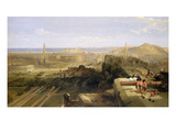 Edinburgh from the Castle, 1847 (Oil on Canvas) Giclee Print by David Roberts